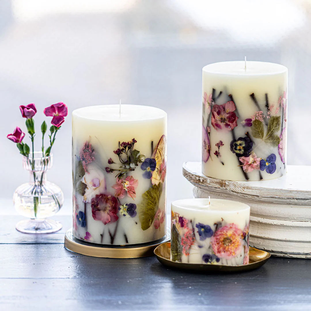 Blushing Rosewood Botanical Candle